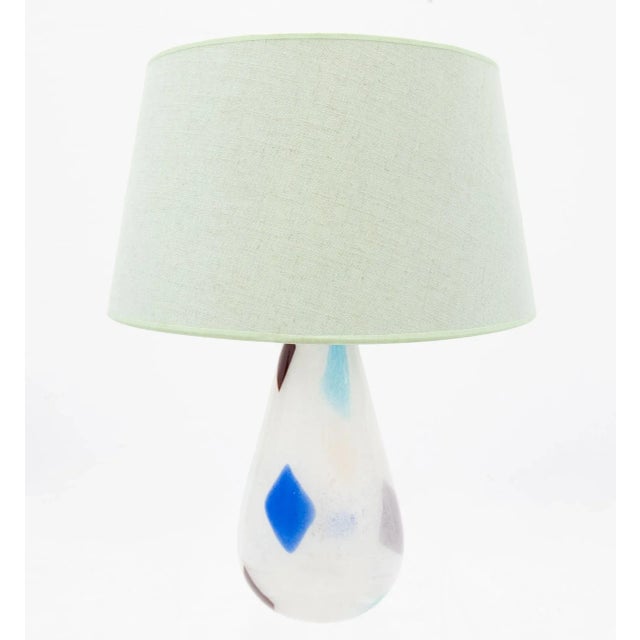 Wonderful Murano glass table lamp designed by Dino Martens, manufactured by Aureliano Toso in Murano, Italy, circa 1960....