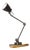 Industrial Polished 2-Arm Workshop Desk Light from EDL England, 1950s For Sale