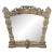 19th Century Italian Louis XIV Baroque Mirror in Stripped Fruitwood For Sale