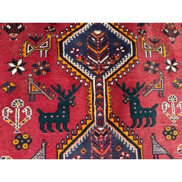 Vintage Hand Knotted Tribal Runner Rug For Sale - Image 4 of 7