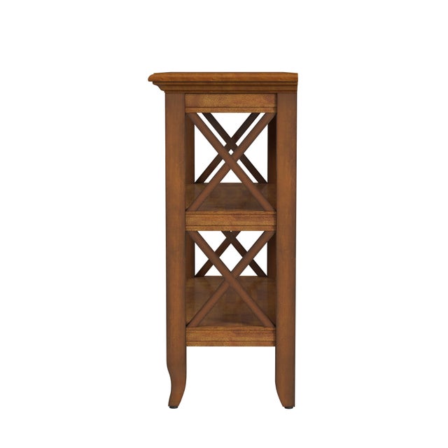 2020s Newport 32"W 2 Shelf Bookcase, Medium Brown For Sale - Image 5 of 8