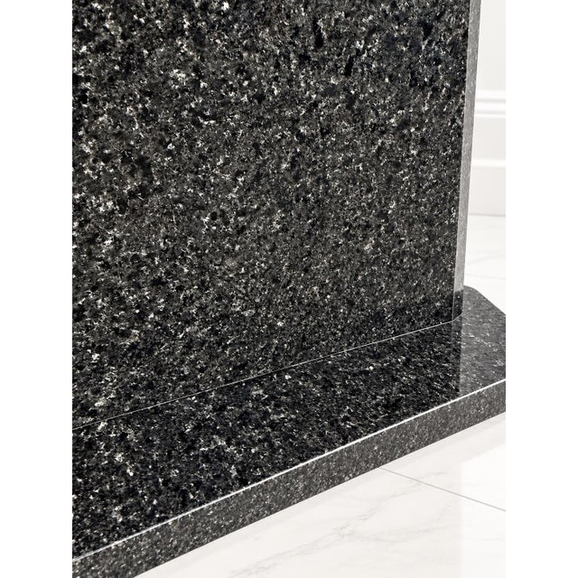 Custom American-Designed 80” Delicatus Gold Granite Dining Table | Brazilian Natural Stone For Sale - Image 9 of 15
