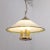 1980s Suspension Lamp in White Murano Glass with Yellow, Green and Galvanic Gold Finishes, Italy, 1980s For Sale - Image 5 of 10