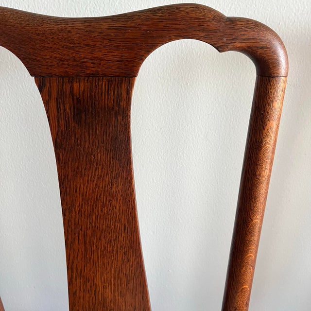 1930s 1930's Georgian / Queen Anne Style Dining Chairs For Sale - Image 5 of 9
