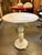 Beautiful antique table made of solid pieces of marble.