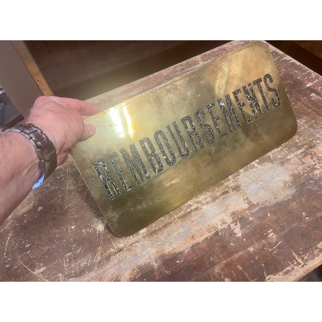 Carved Copper Bank Sign For Sale - Image 4 of 5