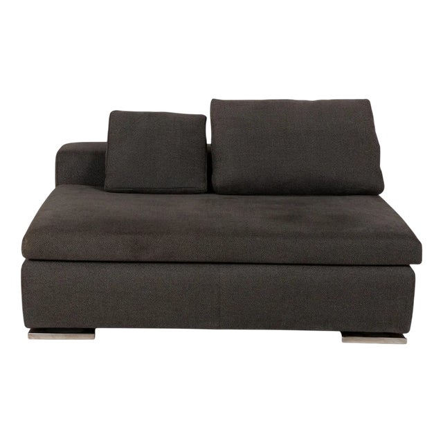 Moore Fabric Two-Seater Grey Sofa from Minotti For Sale
