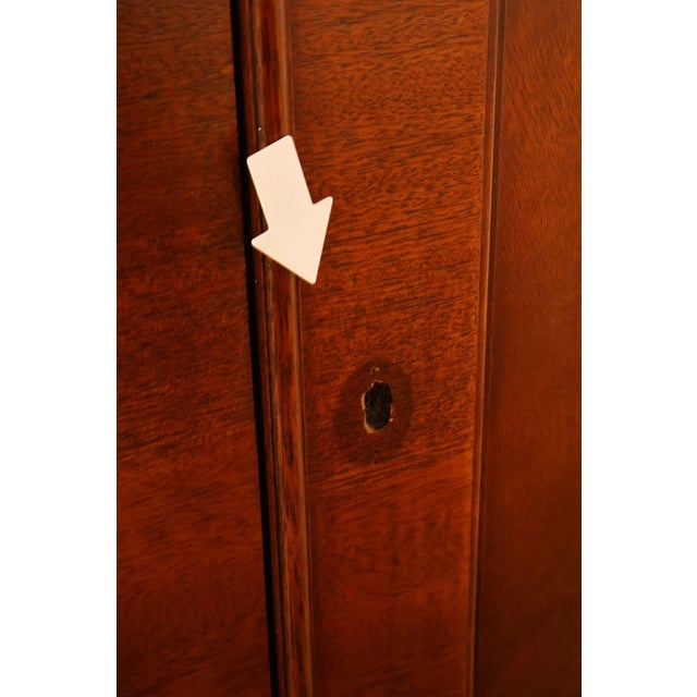 Wood Baker Georgian Style Mahogany Bowfront China Cabinet For Sale - Image 7 of 18