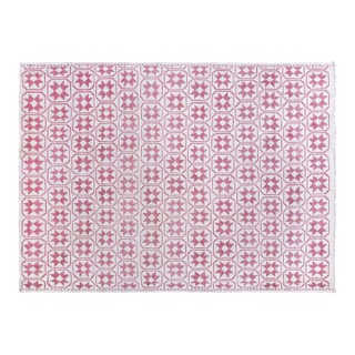 Indian Cotton Agra Rug For Sale