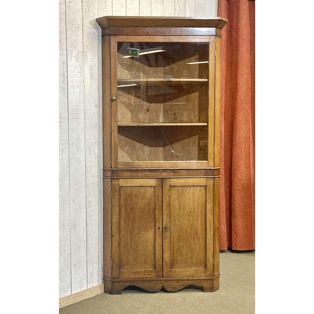 19th Century English Corner Cabinet in Oak, Mahogany, and Fir For Sale - Image 13 of 13