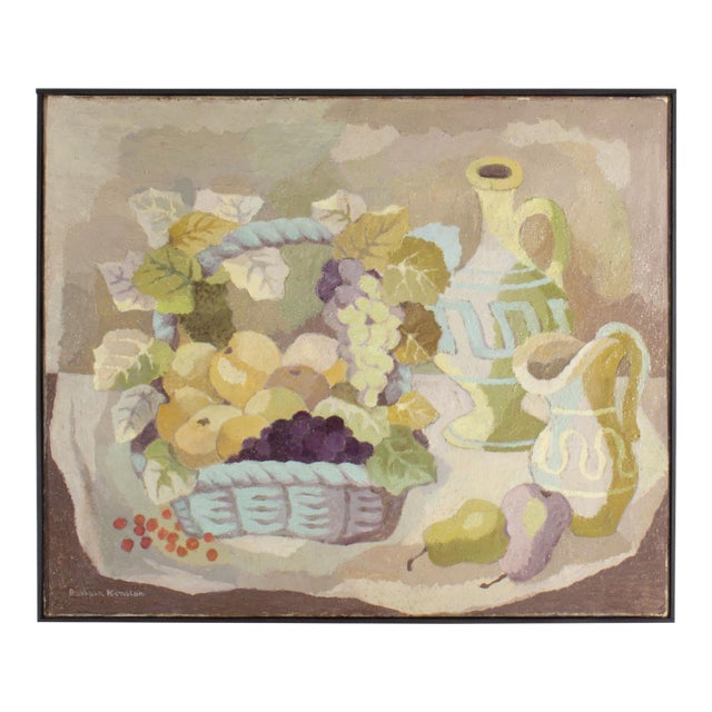 Oil on Canvas Still Life Painting by Barbara Konstan For Sale