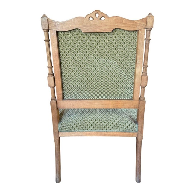 1900 - 1909 Pair of Antique French Arm Chairs Louis XV For Sale - Image 5 of 9