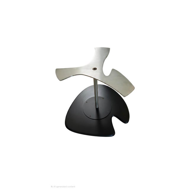 Wood Carlo Malnati Post-Modern Italian Inlay Marquetry Side Table Organic Shapes 90s Blob Design For Sale - Image 7 of 8