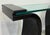 1980s Italian Postmodern Lacquered Wood and Glass Console For Sale - Image 4 of 6
