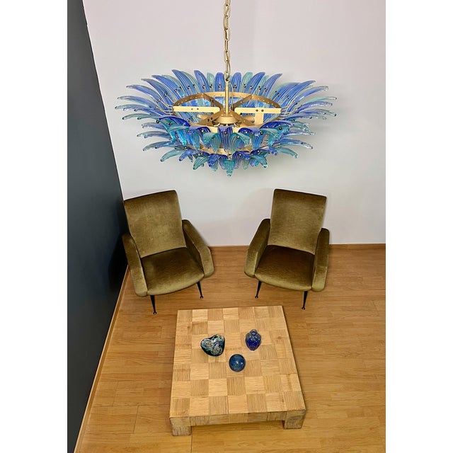 Murano Palmette Chandelier, 1990s For Sale - Image 13 of 18