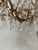 Louis XV Style Cage Chandelier in Bronze with Glass Pendants, 20th Century For Sale - Image 3 of 12