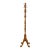 Vintage Brass Wood Coat Rack Porcelain Cream Knobs Entryway Hat Rack For Sale