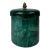 Mid 20th Century Turquoise Cylindrical Goatskin Lidded Box in the Style of Aldo Tura For Sale