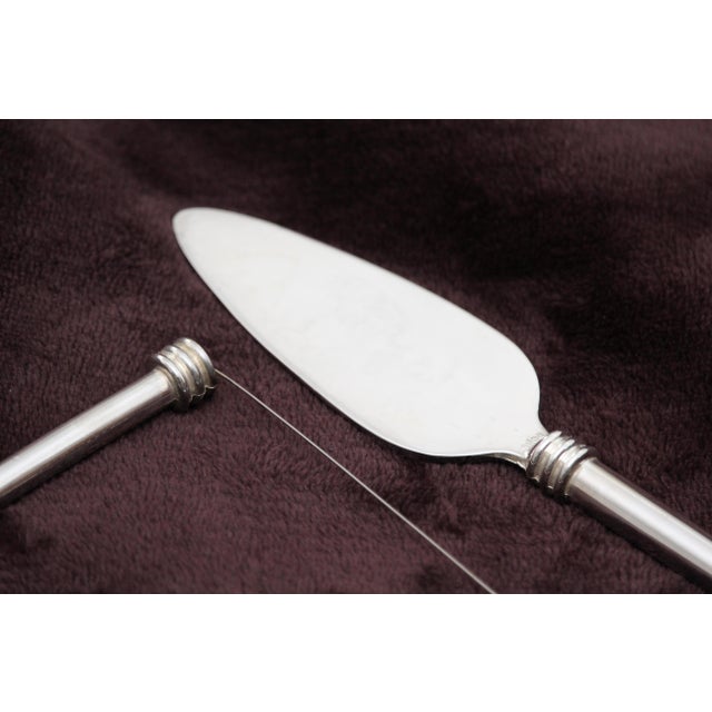 Foie gras server set Knife service Silver plate Authentic French Silver plate metal. Dimensions: Spoon Height 6.6" / 17.5...