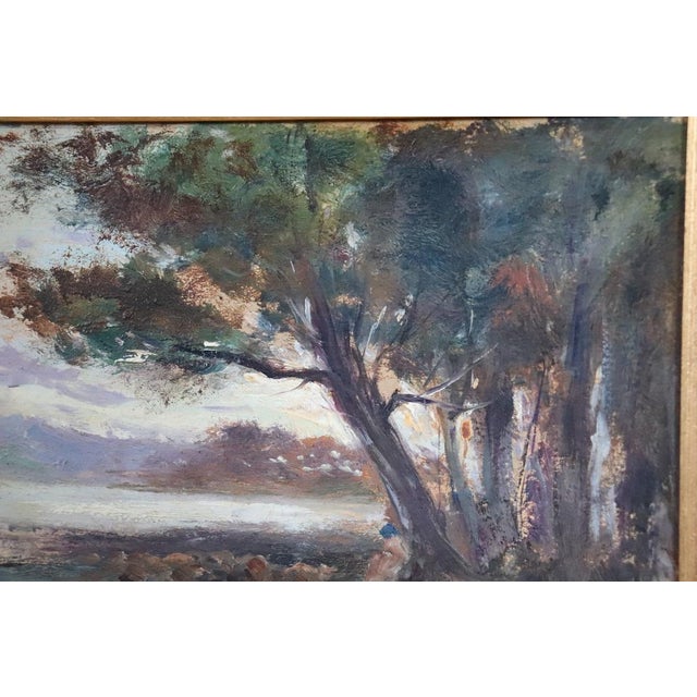 Landscape of Ischia, Oil Painting on Board, Early 20th Century, Framed For Sale - Image 5 of 9