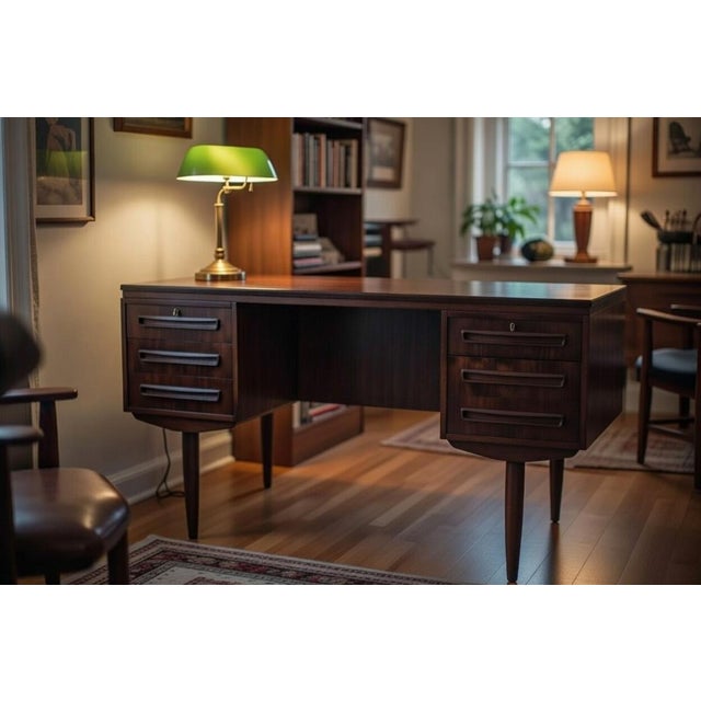 Vintage Danish Teak Desk, 1960s For Sale - Image 13 of 14