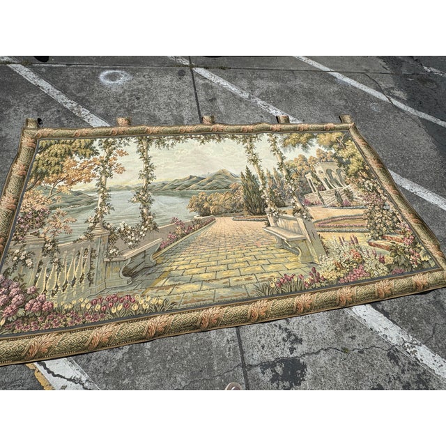 Design Plus Gallery presents a Tapestry from Hammacher Schlemmer. A full-width scenic design that was inspired by old-...