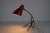 Brass and Red Metal Table Lamp by Giuseppe Ostuni, 1960s For Sale - Image 9 of 11