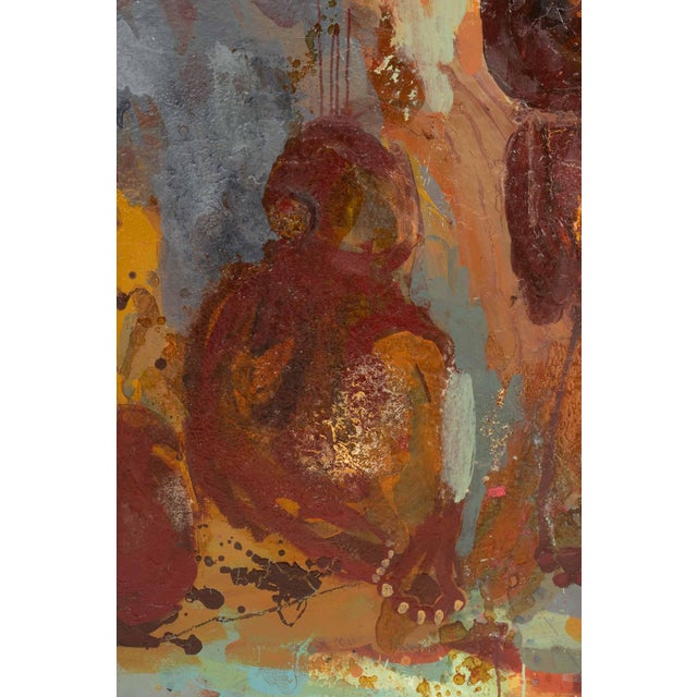 Abstract Expressionism Erika Ranee Cosby "Drying" Acrylic & Shellac, 2014 For Sale - Image 3 of 11