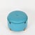 Dilly Dally Pouf in Turquoise Leather by L. Massoni for Poltrona Frau, Italy, 1968 For Sale - Image 11 of 14