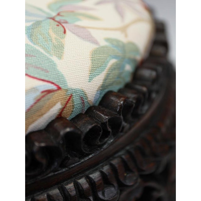 Victorian Paradise Line Stool in Bennison, 1880 For Sale - Image 11 of 18
