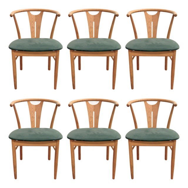 Danish Modern Oak Dining Chairs Attrib. K. Høffer-Larsen For Sale