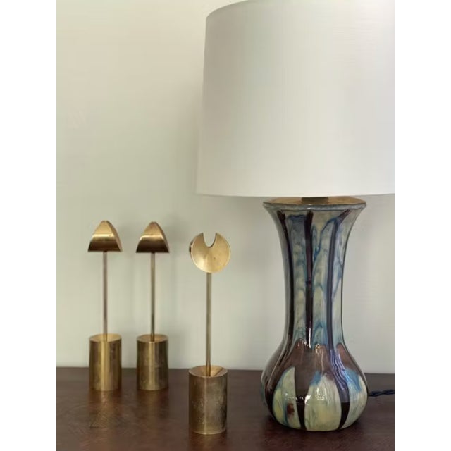 Antique Art Deco Table Lamp from Upsala Ekeby, 1910s For Sale - Image 9 of 10