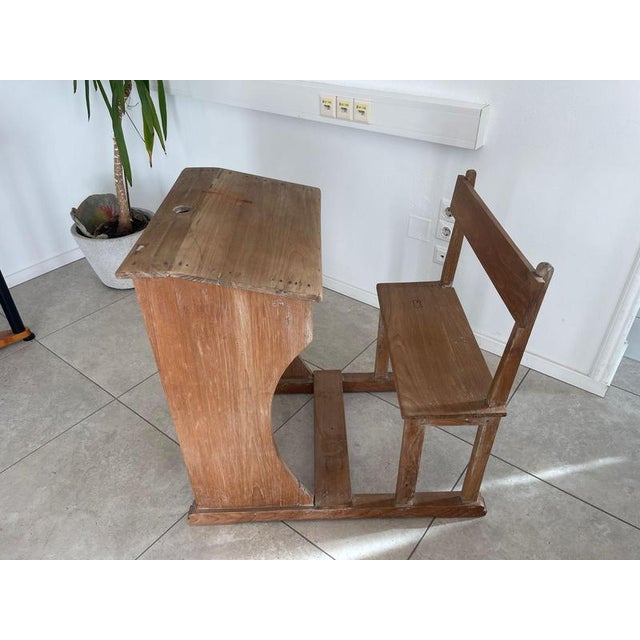 Children's School Bench in Pine For Sale - Image 4 of 8