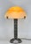 Raymond Subes & Daum A large and very rare French art deco lamp made around 1925 by Raymond Subes in wrought iron of...