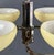 Art Deco Chrome Chandelier with Glass Shades, 1930s For Sale - Image 3 of 5