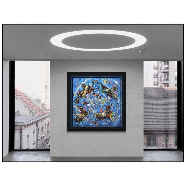 Message us to inquire about custom framing options! (Included for free with every purchase) The artwork here, "Line...
