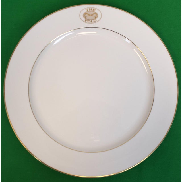 Traditional Set X 4 the Polo Restaurant Lenox China Dinner Plates For Sale - Image 3 of 5