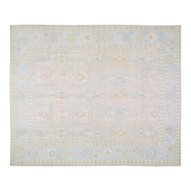 Turkish Wool Oushak Rug,13'2"X16' For Sale