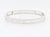 Late 20th Century Van Cleef & Arpels Vca 18k White Gold Perlée Signature Bracelet, Medium Model For Sale - Image 5 of 15