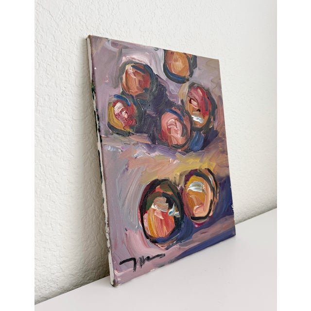 Early 21st C Fruit Still Life Original Oil Painting, Signed For Sale - Image 4 of 7