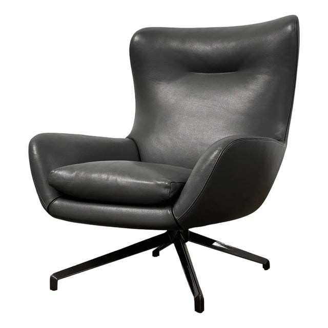 Minotti Jensen Swivel Armchair For Sale
