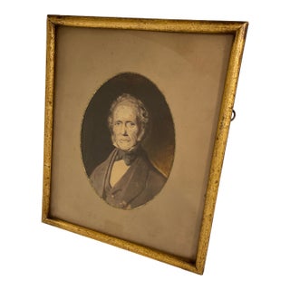 Early 19th Century Watercolor Portrait of a Distinguished Gentleman For Sale