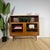 Brown Vintage Teak Bookcase with Glass Doors from Dyrlund, 1960s For Sale - Image 8 of 15