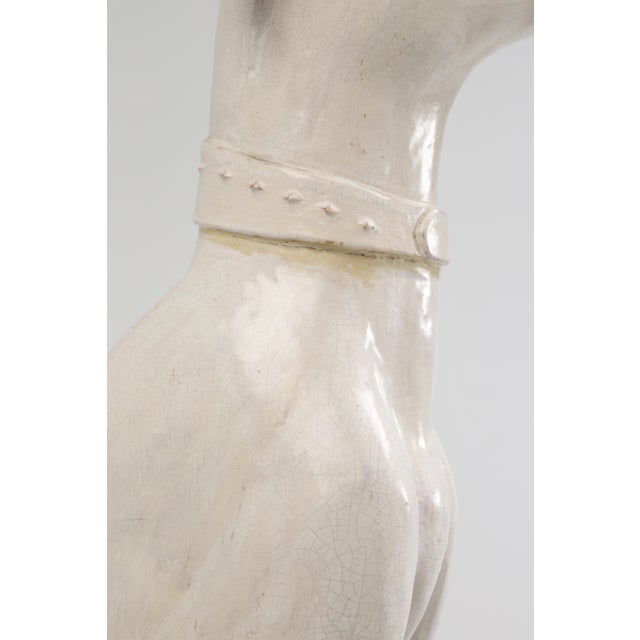 Vintage Italian Whippet Sculpture For Sale - Image 9 of 15