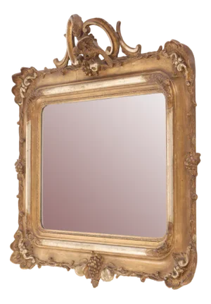 Rococo Gilt Mirror, Sweden, 1860s