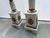 French Antique French Empire Bronze Ormolu White Marble Pedestals - A Pair For Sale - Image 3 of 10
