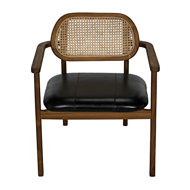 Mid-Century Modern NOIR Tolka Chair, Teak with Leather Seat For Sale - Image 3 of 5