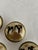 Gold Late Meiji Era Hand Painted Geisha Satsuma Button Set of 5 For Sale - Image 8 of 10