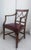 Early 20th Century Regency Style Walnut and Leather Arm Chair For Sale - Image 11 of 12