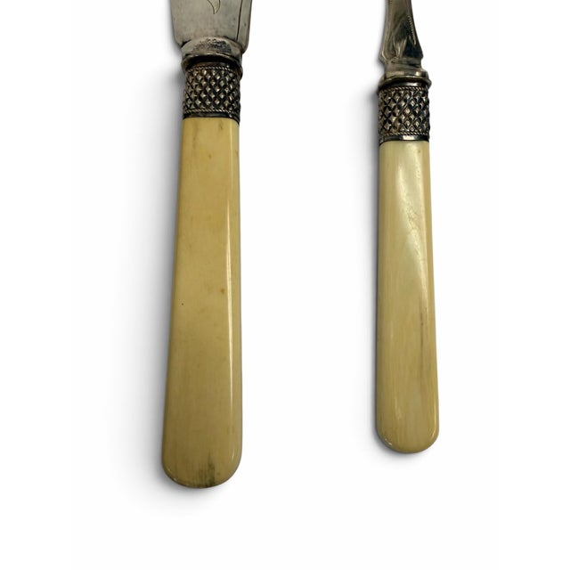 Late 19th Century Antique Victorian Silver-Plated Fish Serving Set - 2 Pieces For Sale - Image 5 of 8
